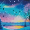 Aesthetic Frozen Lake Art 5D Diamond Painting