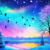 Aesthetic Frozen Lake Art 5D Diamond Painting