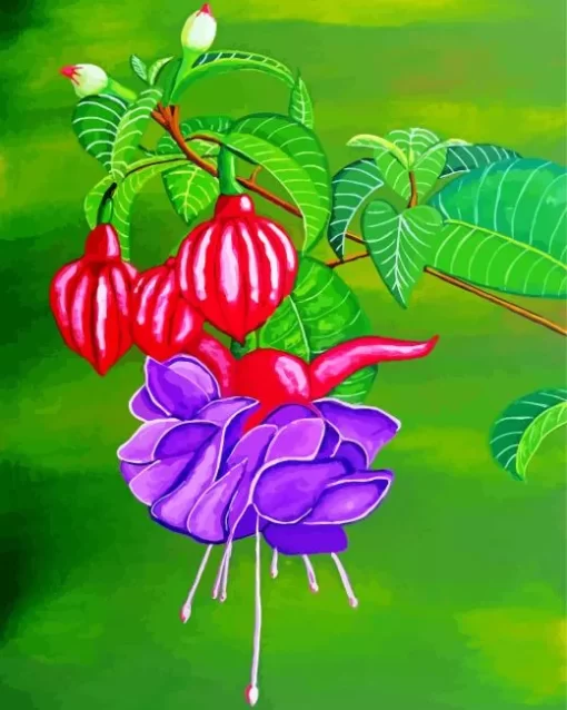 Aesthetic Fuchsia Art 5D Diamond Painting