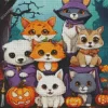 Aesthetic Fun Halloween Animals 5D Diamond Painting