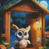 Aesthetic Fun Owl 5D Diamond Painting