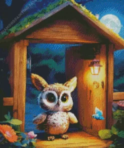 Aesthetic Fun Owl 5D Diamond Painting