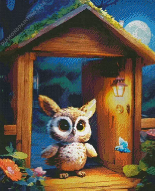 Aesthetic Fun Owl 5D Diamond Painting