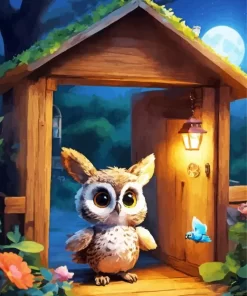 Aesthetic Fun Owl 5D Diamond Painting