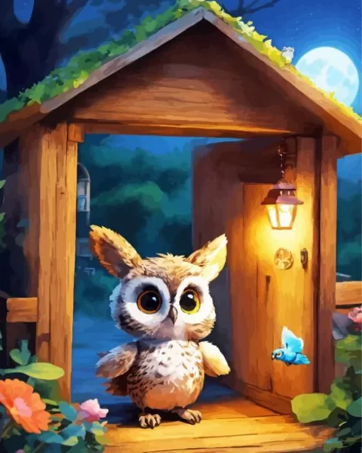 Aesthetic Fun Owl 5D Diamond Painting