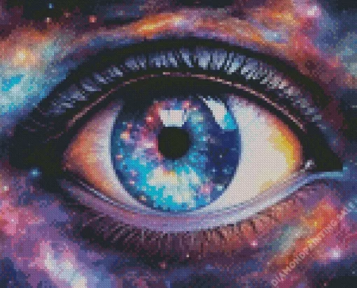 Aesthetic Galaxy Eye Art 5D Diamond Painting