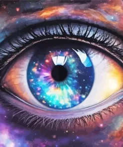 Aesthetic Galaxy Eye Art 5D Diamond Painting