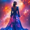 Aesthetic Galaxy Lady Art 5D Diamond Painting