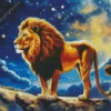 Aesthetic Galaxy Lion Art 5D Diamond Painting