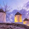 Aesthetic Greece Windmills 5D Diamond Painting