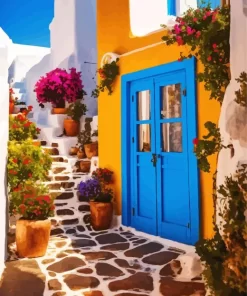 Aesthetic Greek Street 5D Diamond Painting