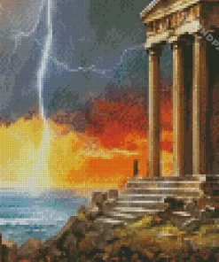 Aesthetic Greek Temple Of Zeus 5D Diamond Painting