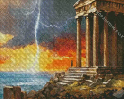 Aesthetic Greek Temple Of Zeus 5D Diamond Painting