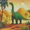 Aesthetic Green Brontosaurus 5D Diamond Painting