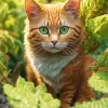 Aesthetic Green Eyed Cat 5D Diamond Painting