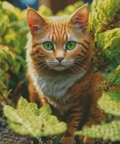 Aesthetic Green Eyed Cat 5D Diamond Painting