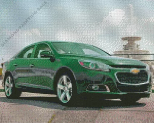 Aesthetic Green Malibu Car 5D Diamond Painting