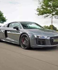 Aesthetic Grey Audi R8 Car 5D Diamond Painting