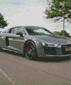 Aesthetic Grey Audi R8 Car 5D Diamond Painting