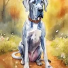 Aesthetic Grey Great Dane 5D Diamond Painting