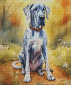 Aesthetic Grey Great Dane 5D Diamond Painting