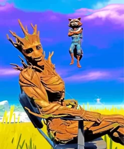 Aesthetic Groot In Fortnite 5D Diamond Painting