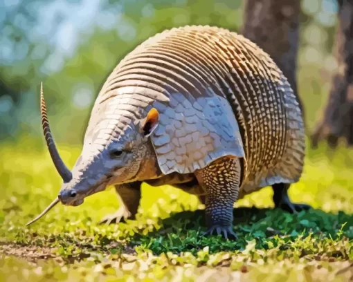 An Armadillo 5D Diamond Painting