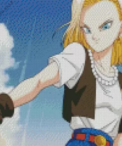 Android 18 5D Diamond Painting