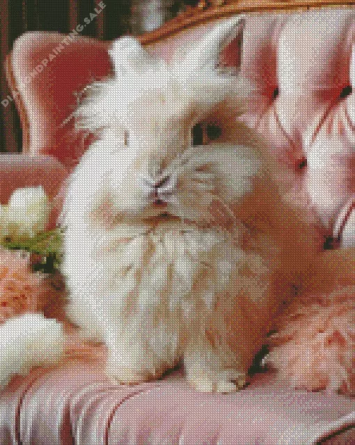 Angora Rabbit 5D Diamond Painting