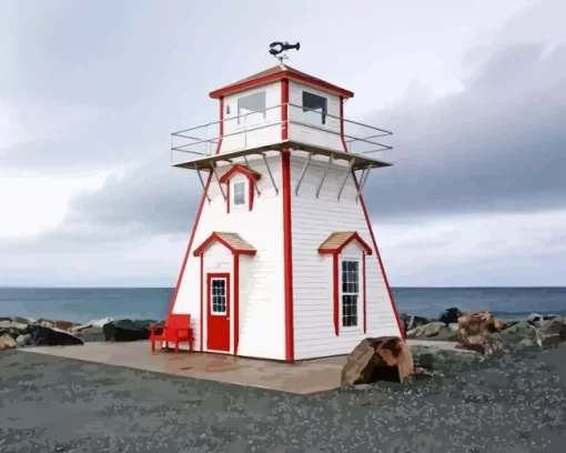 Arisaig Lighthouse 5D Diamond Painting