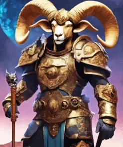 Armored Goat 5D Diamond Painting