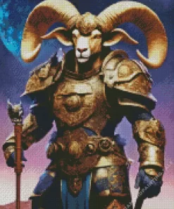 Armored Goat 5D Diamond Painting