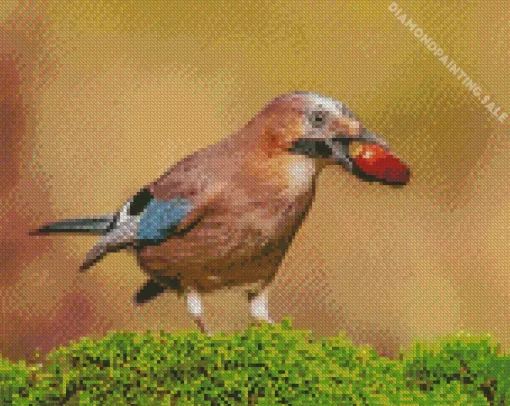 Bird Eurasian Jay 5D Diamond Painting