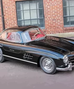 Black Vintage Mercedes 300SL Car 5D Diamond Painting