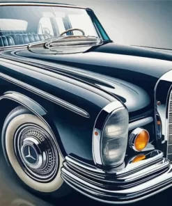 Black Vintage Mercedes 5D Diamond Painting