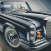 Black Vintage Mercedes 5D Diamond Painting