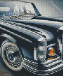 Black Vintage Mercedes 5D Diamond Painting