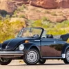 Black Volkswagen Beetle Convertible 5D Diamond Painting