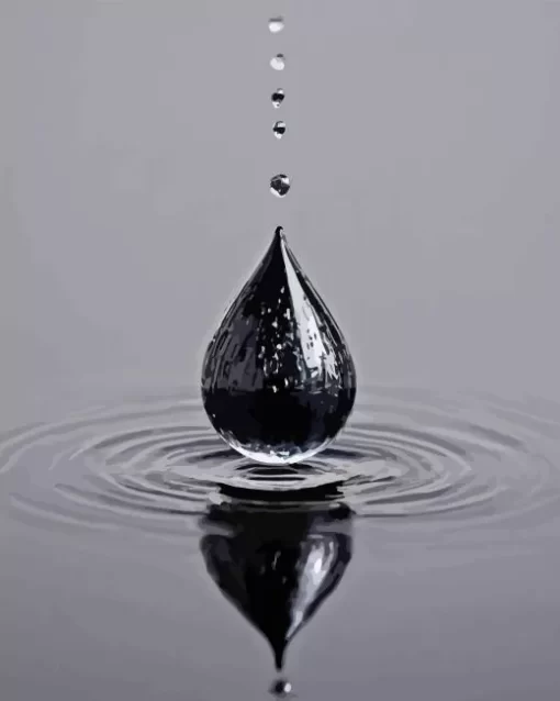 Black Water Drop 5D Diamond Painting