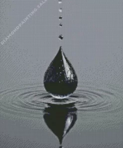 Black Water Drop 5D Diamond Painting