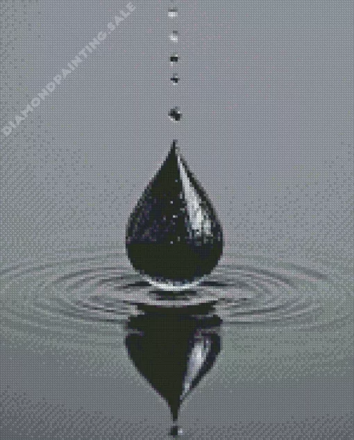 Black Water Drop 5D Diamond Painting