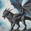 Black Wolf Dragon 5D Diamond Painting