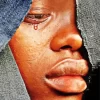 Black Woman Crying 5D Diamond Painting