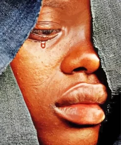 Black Woman Crying 5D Diamond Painting