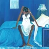 Black Woman Getting Out Of Bed 5D Diamond Painting