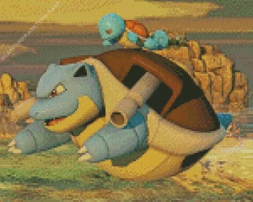 Blastoise And Squirtle 5D Diamond Painting