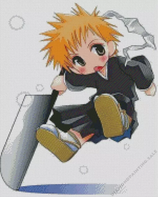 Bleach Anime Ichigo Chibi 5D Diamond Painting