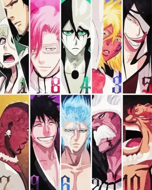 Bleach Arrancar Numbers 5D Diamond Painting