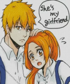 Bleach Ichigo Girlfriend 5D Diamond Painting