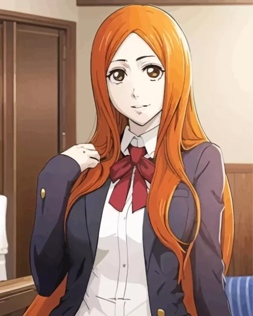 Bleach Ichigo Girlfriend Orihime Inoue 5D Diamond Painting